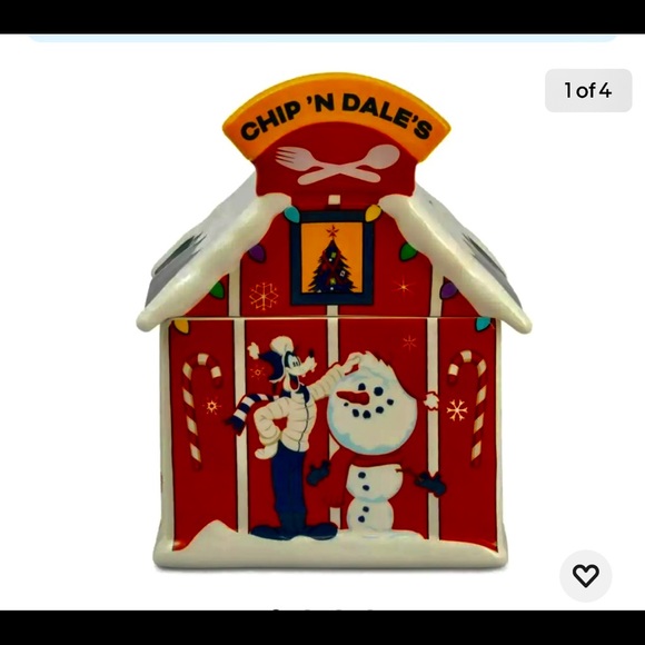 Disney Walt’s Ski Lodge Chip & Dale’s Cookie Jar new in box. - Picture 1 of 5